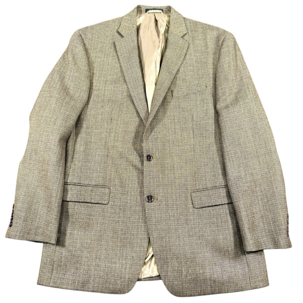 Lauren Ralph Lauren Blazer Men's 42L Jacket 100% Wool Elbow Patches Brown Macy's
